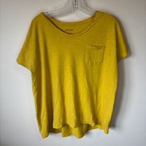 Artisan Apparel 100% Cotton Marigold Yellow Relaxed Boxy Short Sleeve T-Shirt